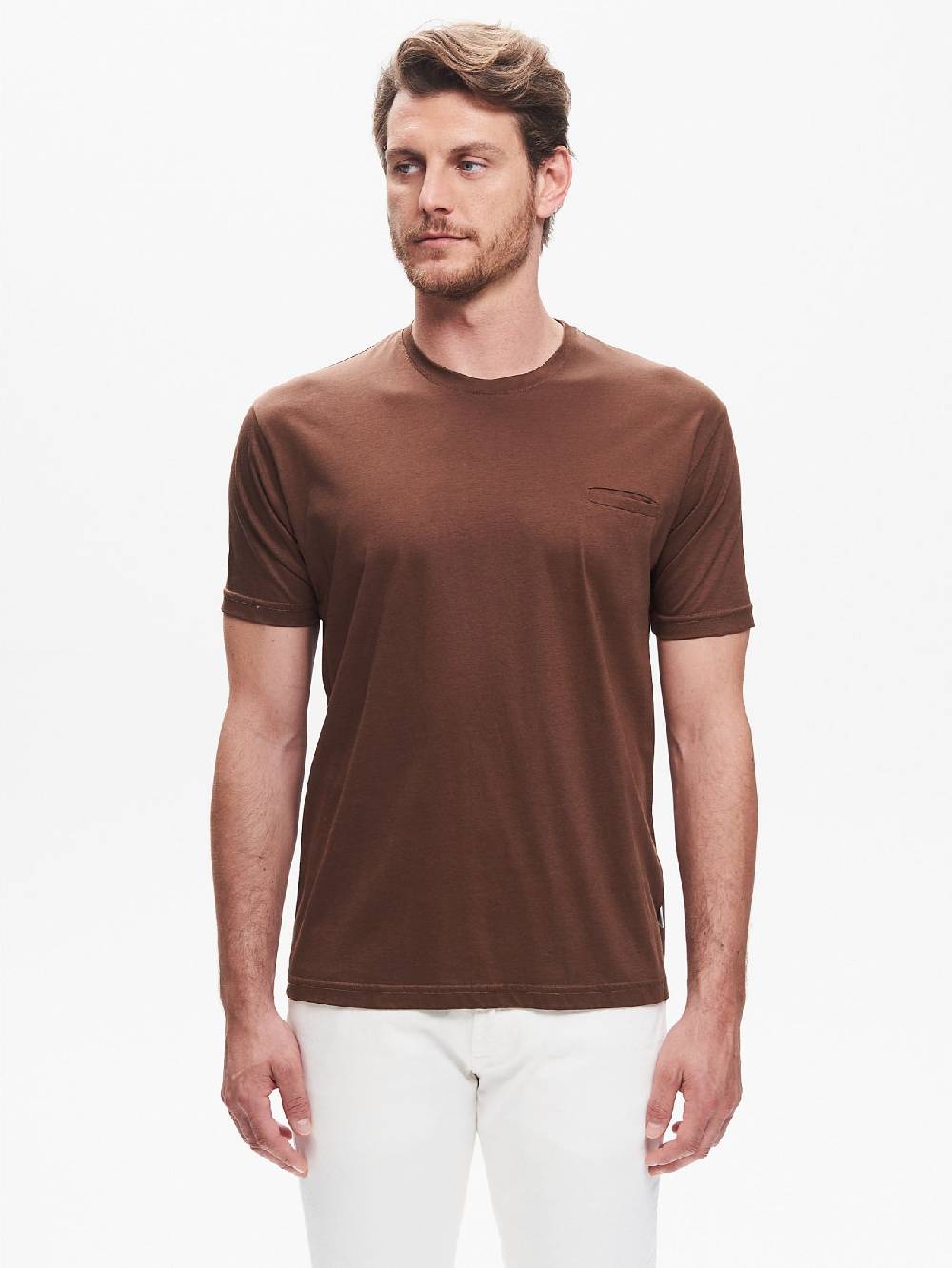 Rinascimento T-shirt Girocollo Uomo Taschino a Filetto QB24 Saldi