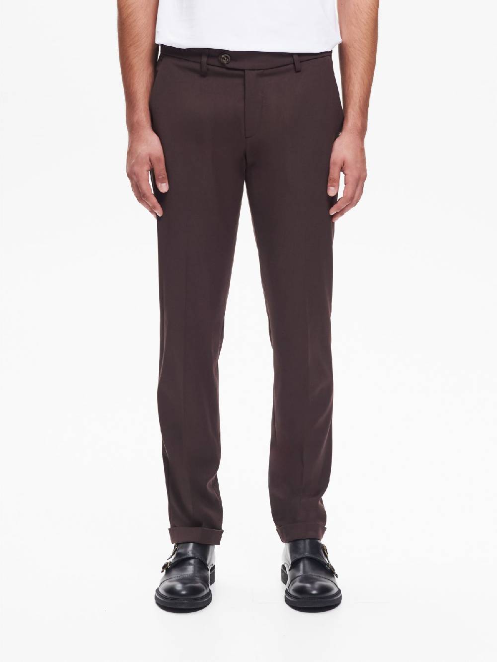 Rinascimento Pantaloni da abito Uomo Poliviscosa Moro QB24 Hotsell