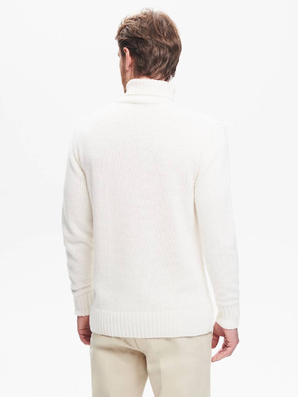 Rinascimento Maglione Dolcevita Uomo con Lavorazione QB24 Vendita Economica