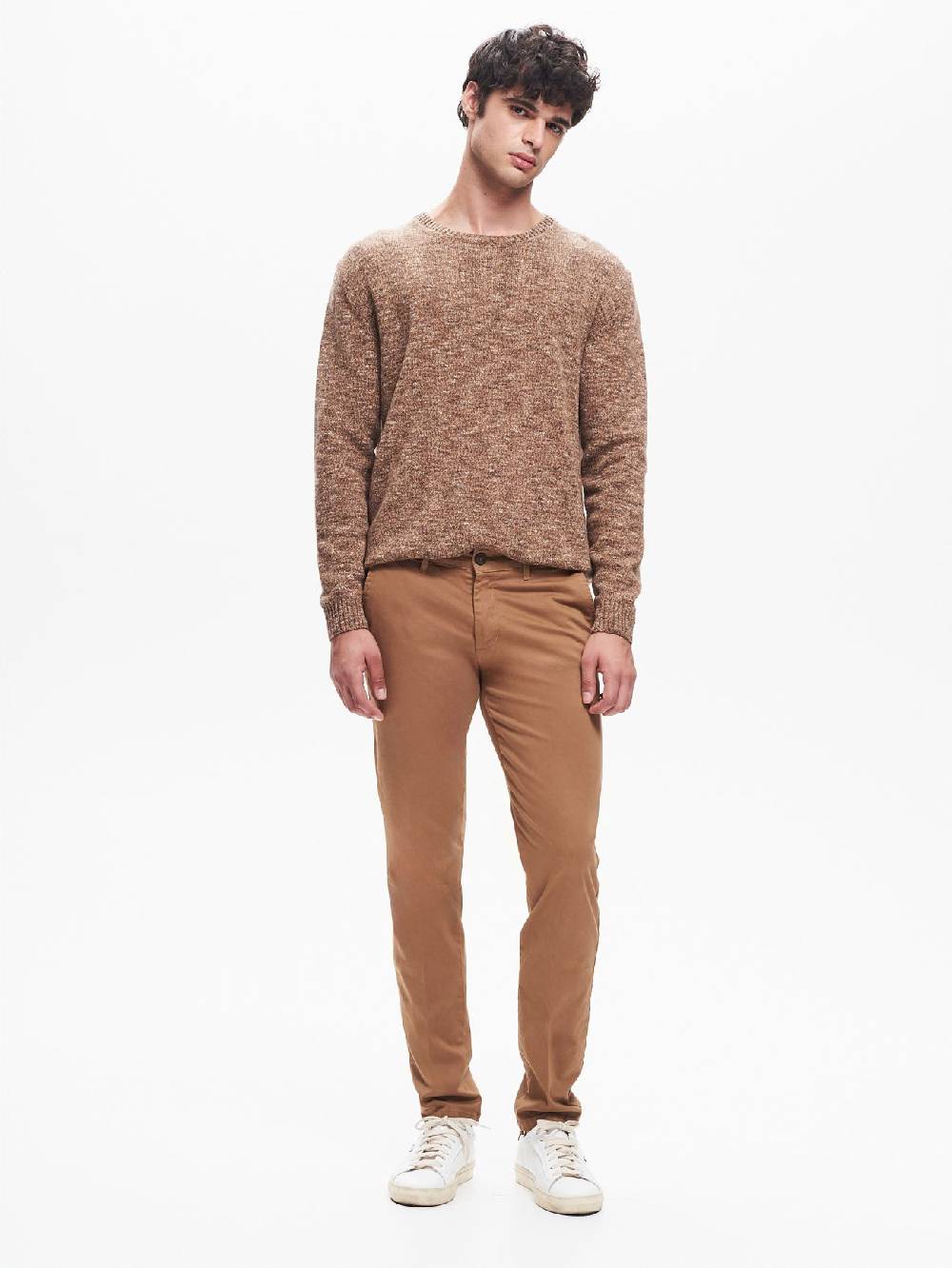 Rinascimento Pantaloni Uomo Chinos Basic Cammello QB24 I Più Venduti