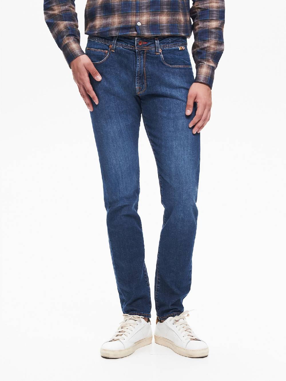 Rinascimento Jeans Slim-Fit Uomo Basic Blu QB24 Italy