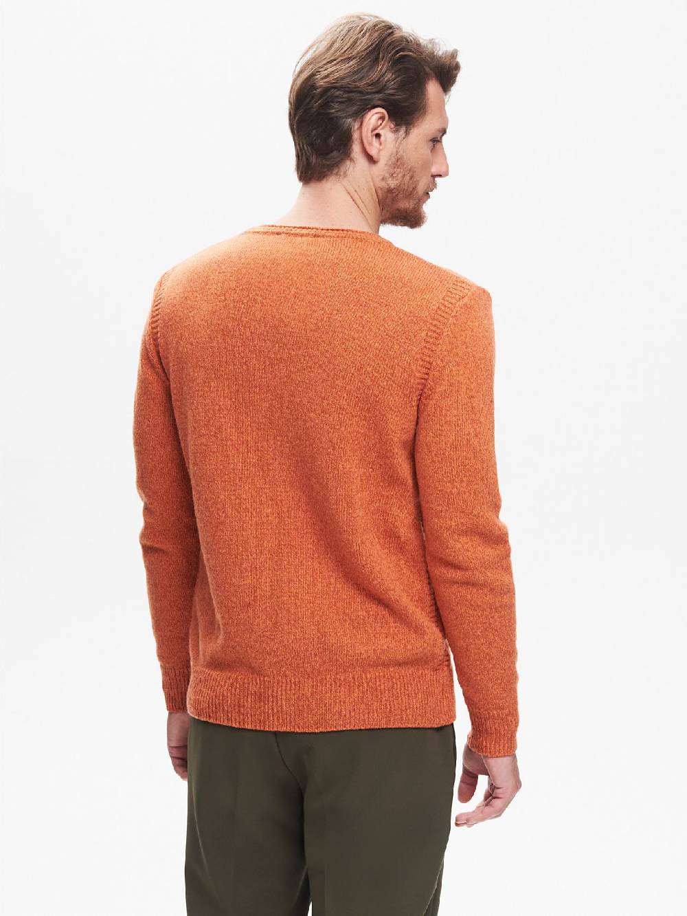 Rinascimento Maglia Girocollo Uomo Moulinè ArancioneQB24 In Linea