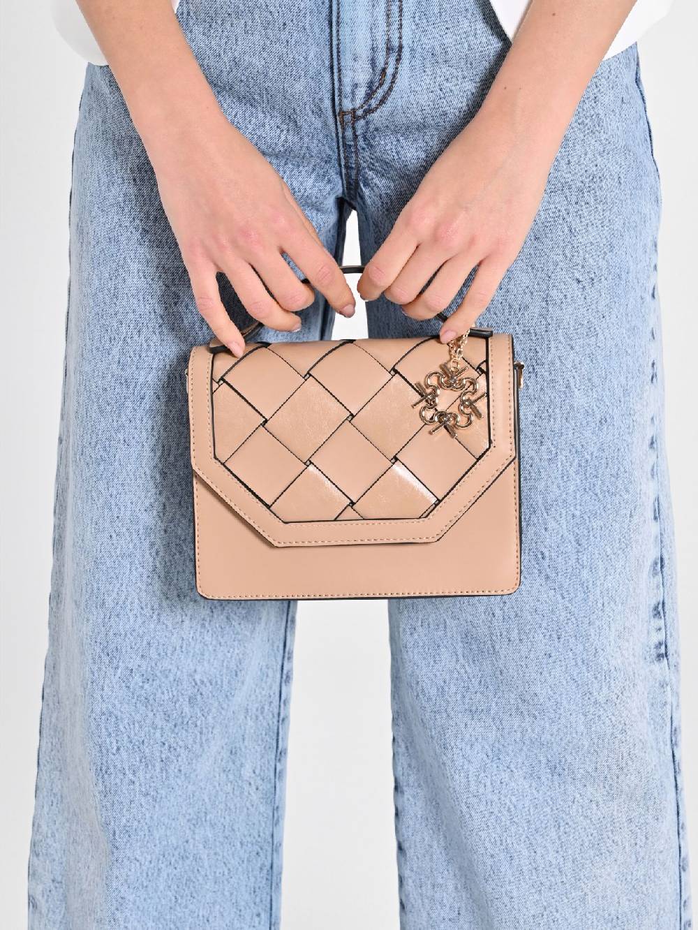 Rinascimento Mini Borsa Intrecciata Presa