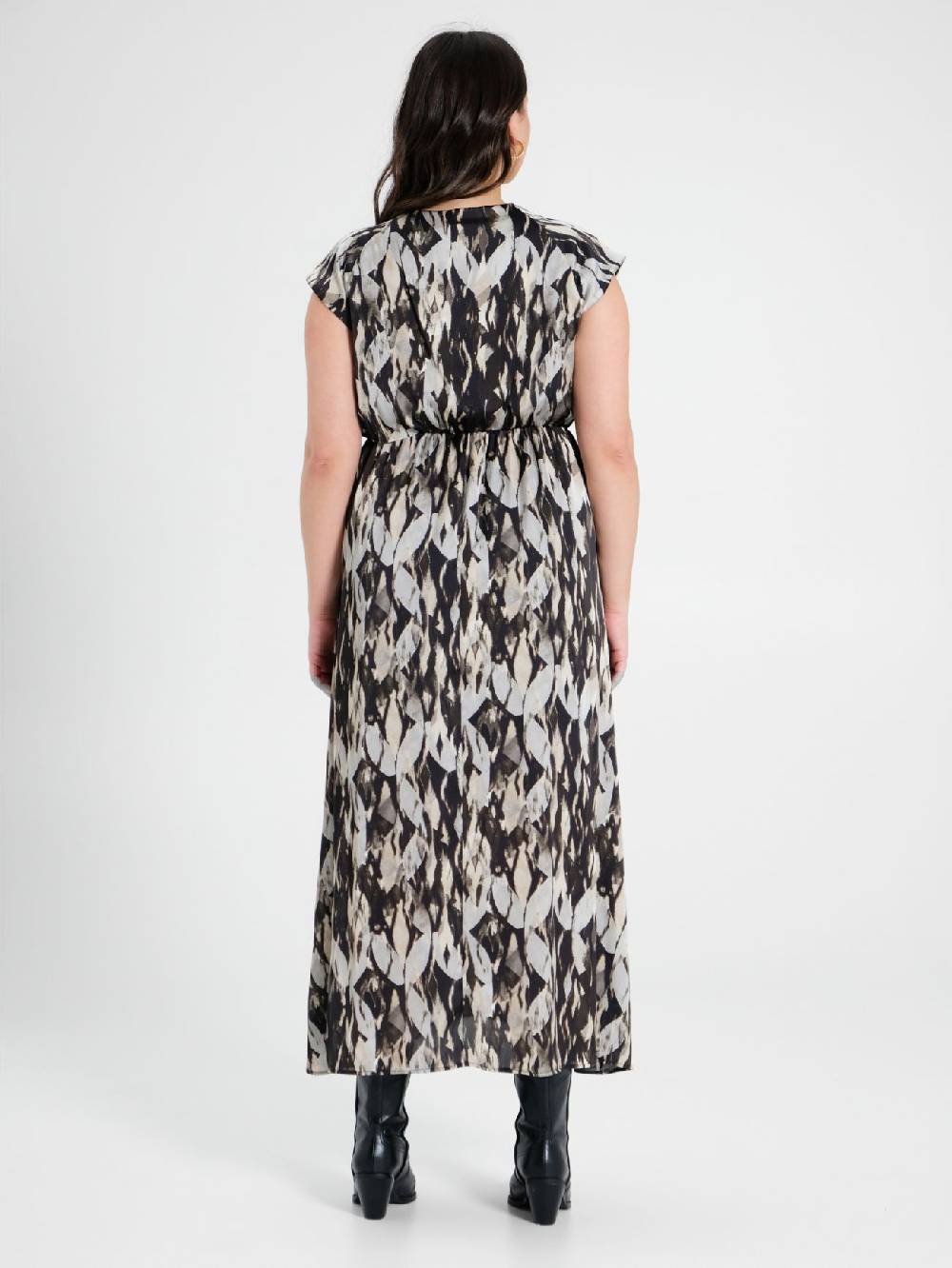 Rinascimento Abito Curvy stampa Black & White Online