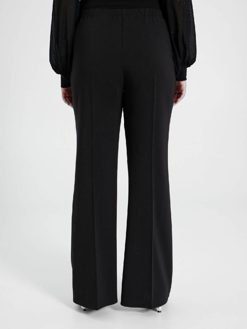 Rinascimento Pantaloni Flared Curvy con Perle Saldi