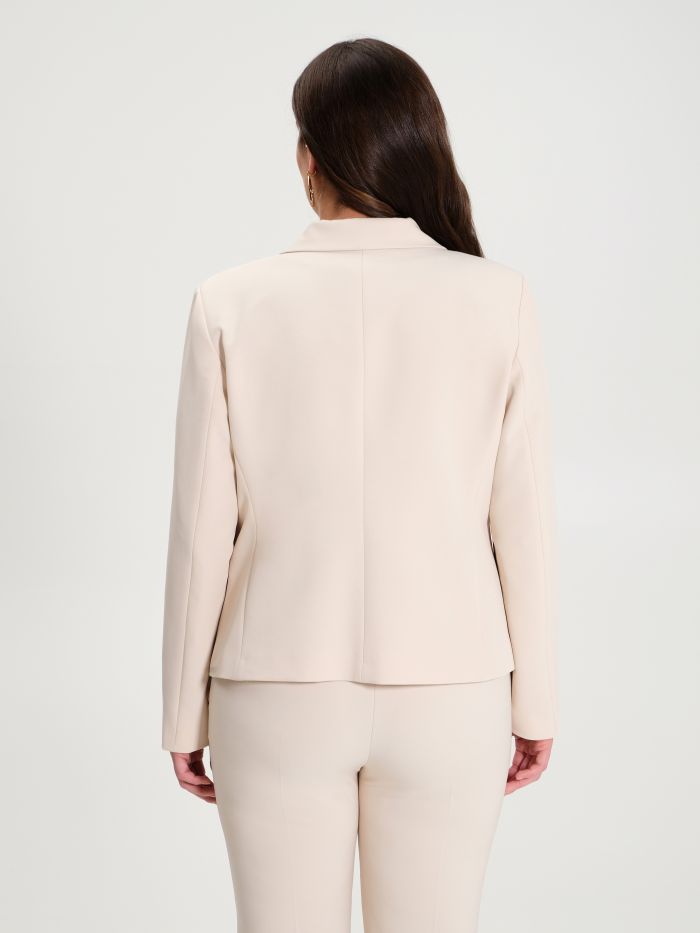 Rinascimento Giacca Curvy Monobottone Beige Saldi Di Fabbrica