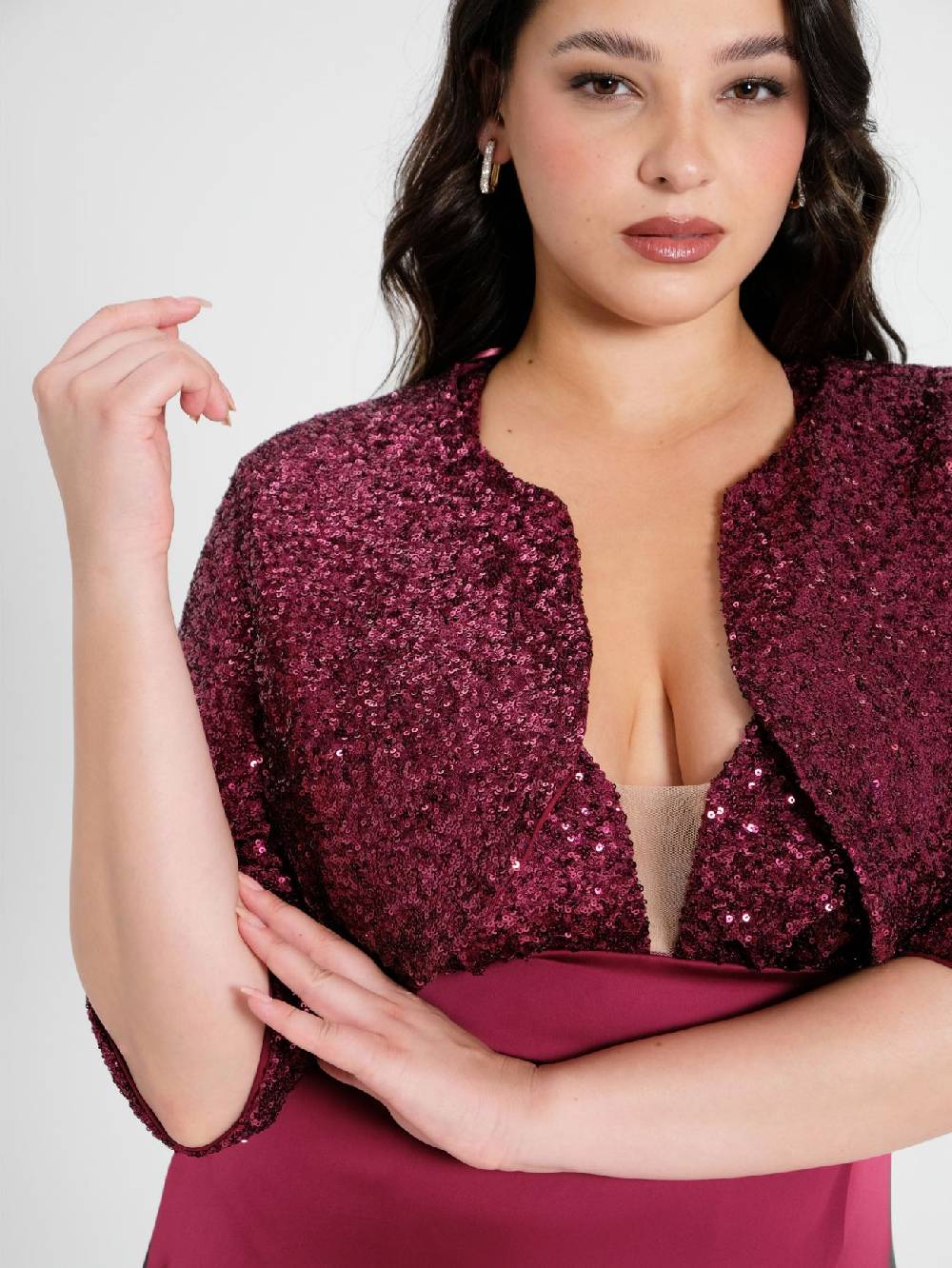 Rinascimento Coprispalle Curvy in Paillettes Negozi Online