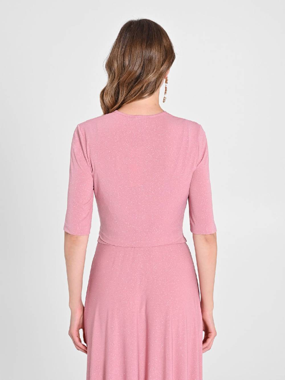 Rinascimento Coprispalle Microglitter Rosa Prezzo basso