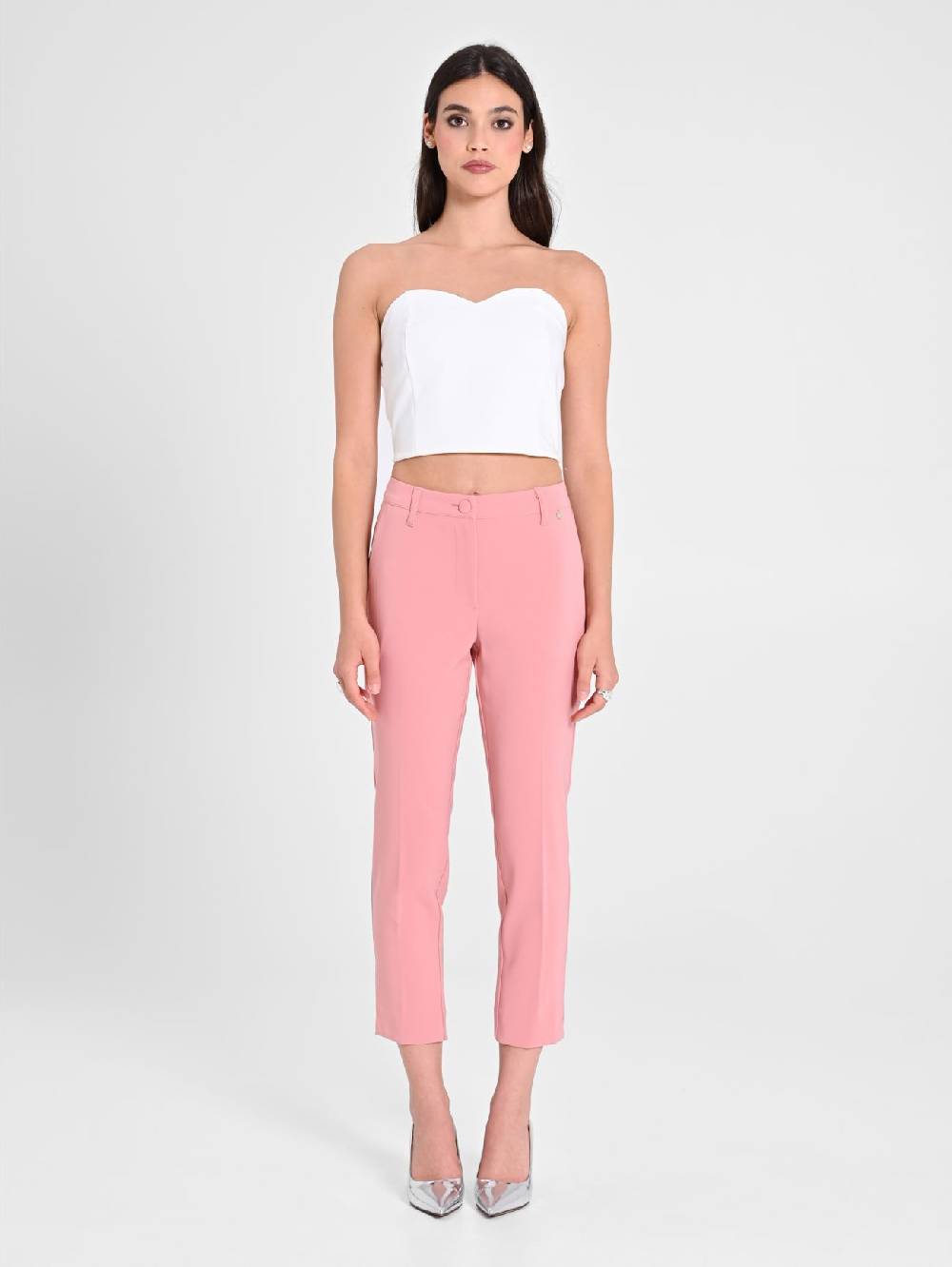 Rinascimento Pantaloni Skinny Rosa Ultimo giorno
