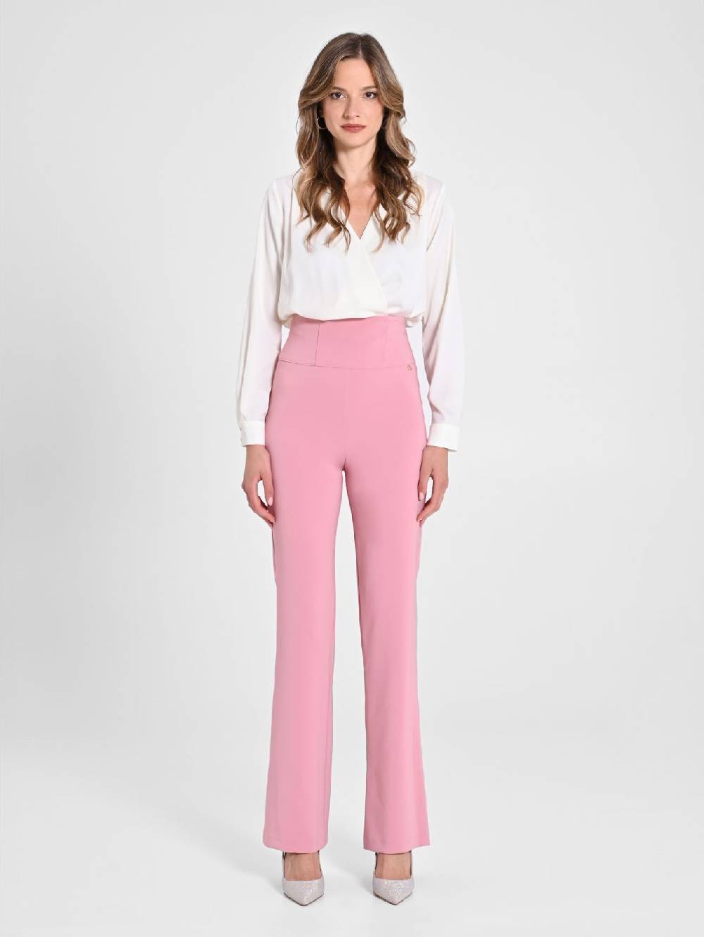 Rinascimento Pantaloni Flared Rosa Antico Fino al 50% di sconto