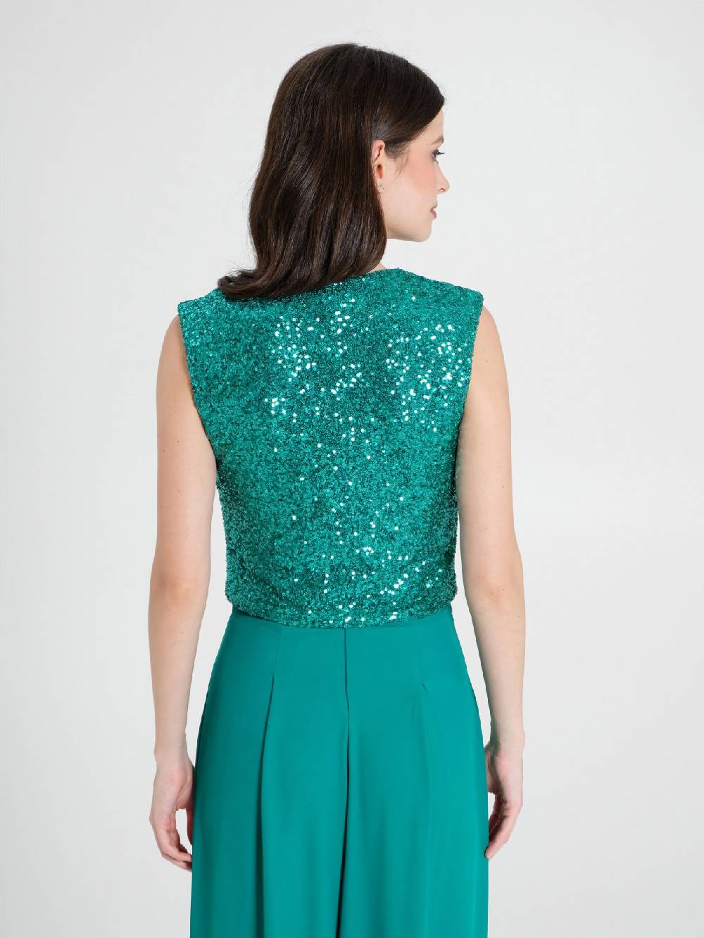 Rinascimento Top Paillettes Enormi sconti
