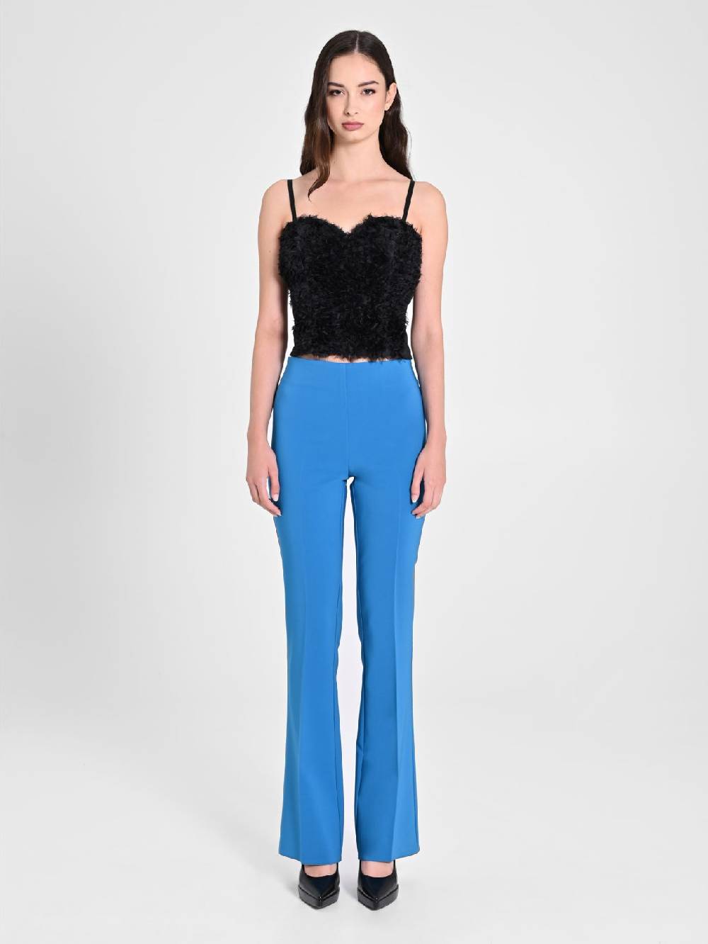 Rinascimento Top Rouches Tulle In Linea