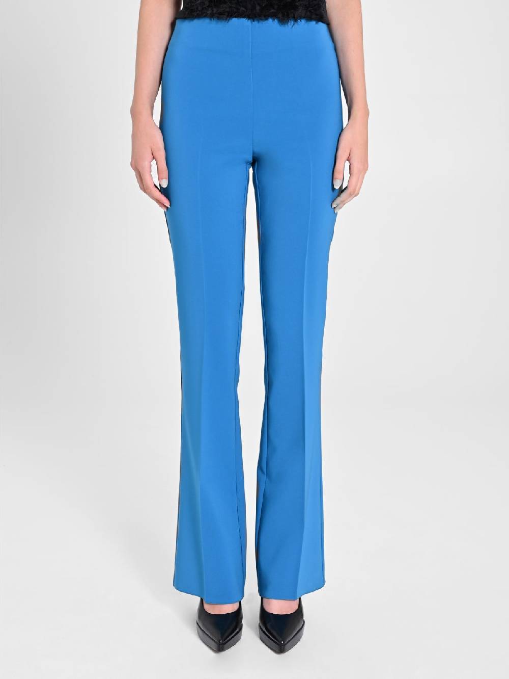 Rinascimento Pantalone Flared Blu Oceano Qualità