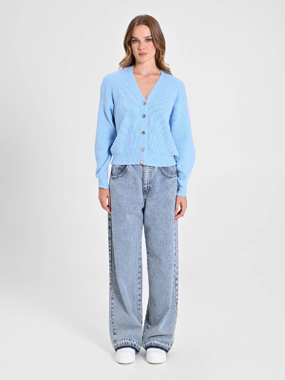 Rinascimento Cardigan Azzurro Vendita