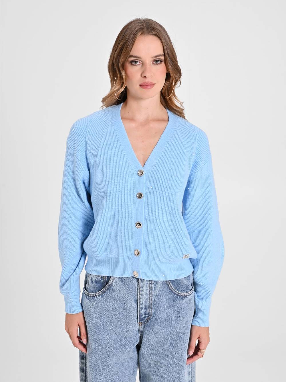 Rinascimento Cardigan Azzurro Vendita