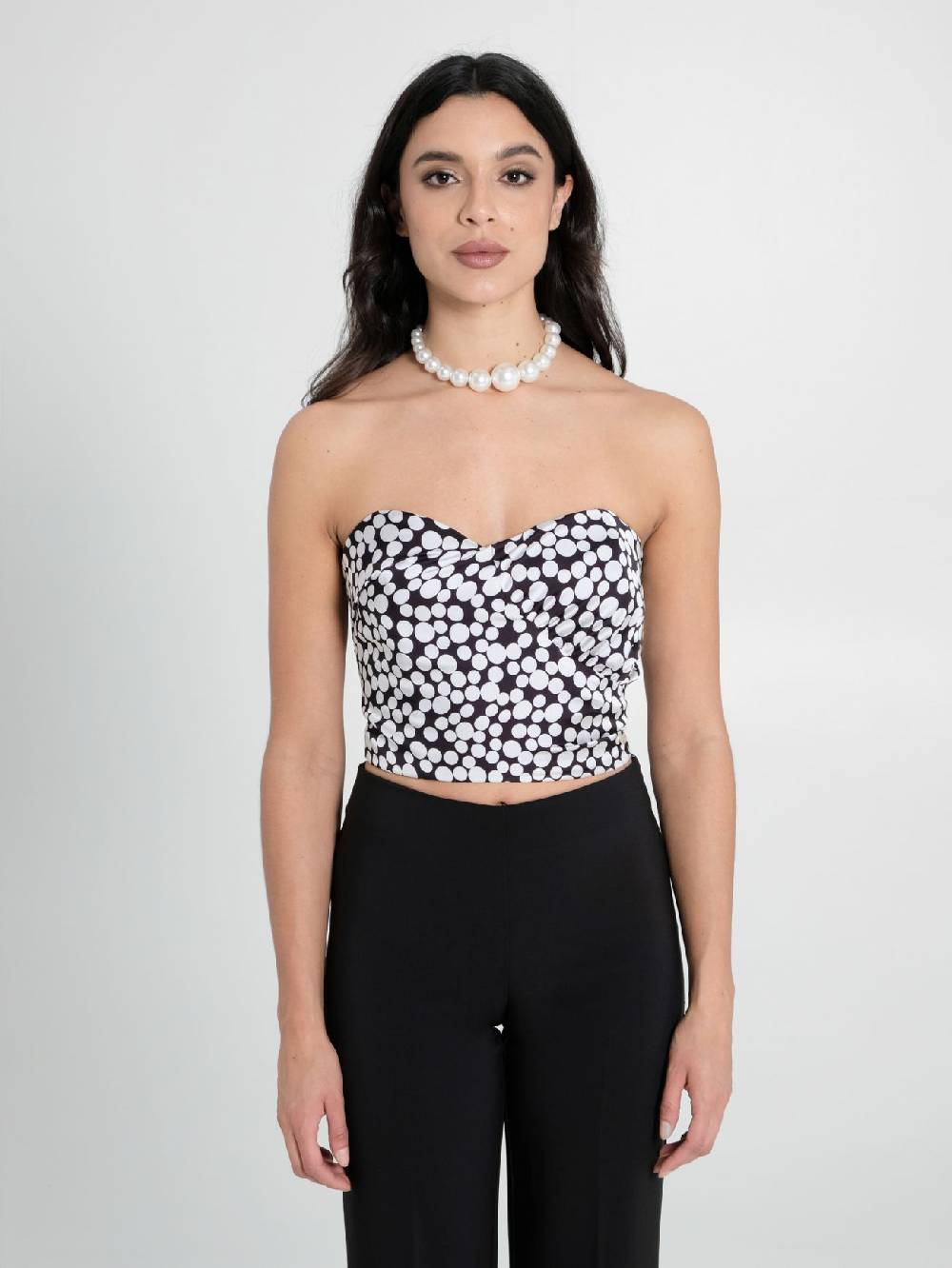 Rinascimento Top Bustier Pois Presa