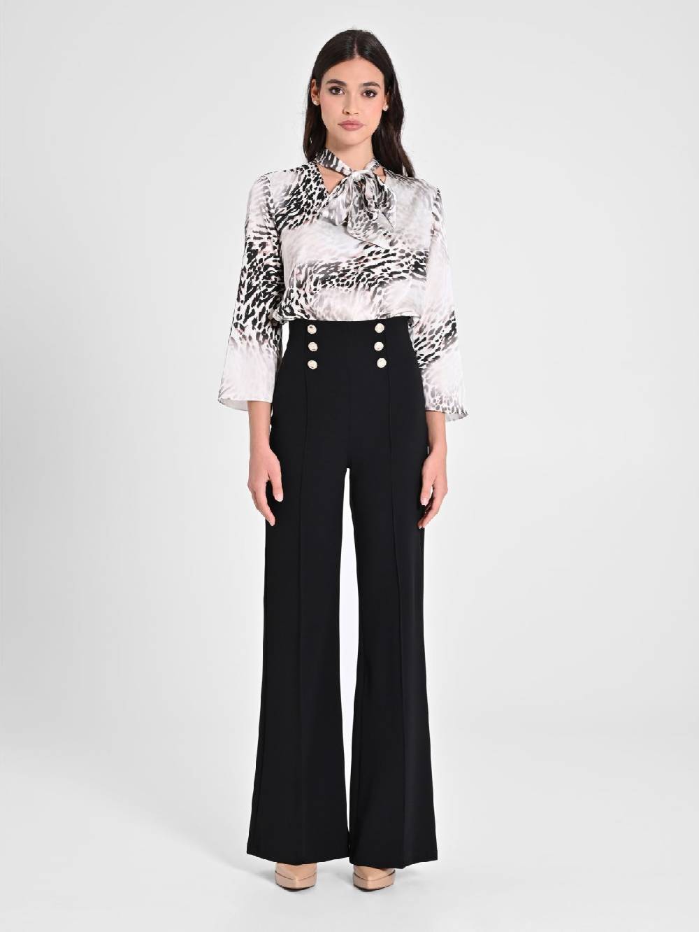 Rinascimento Pantaloni con Bottoni Dorati Sconto