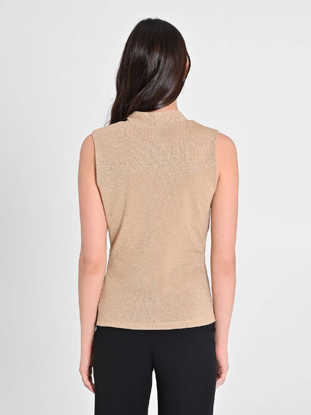 Rinascimento Top in Lurex Oro Vendita Calda