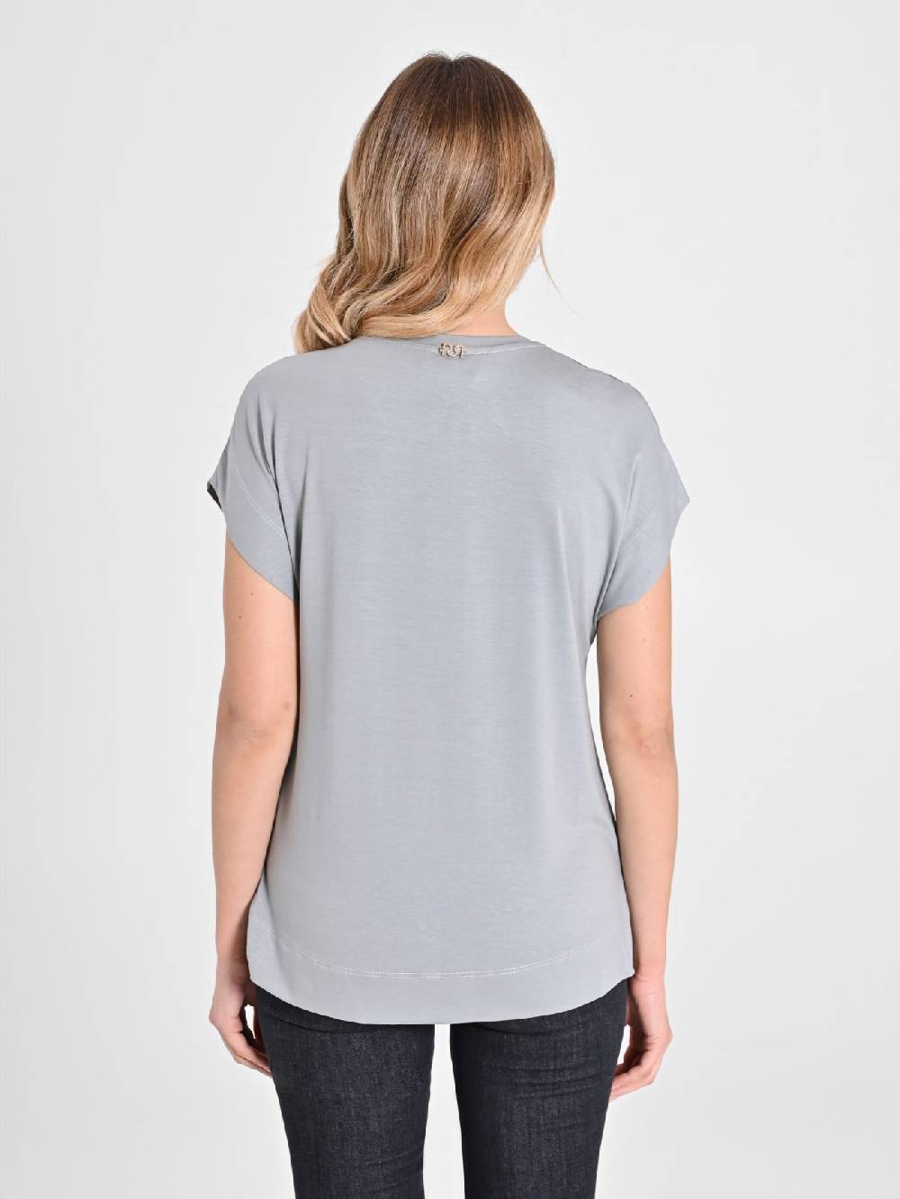 Rinascimento Blusa Envers Satin Grigia Saldi Di Fabbrica
