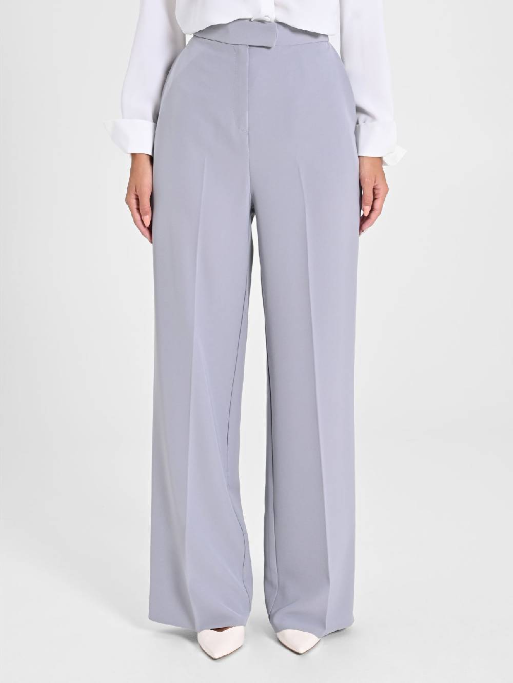 Rinascimento Pantalone Palazzo Grigio in Crepe Spedizione gratuita