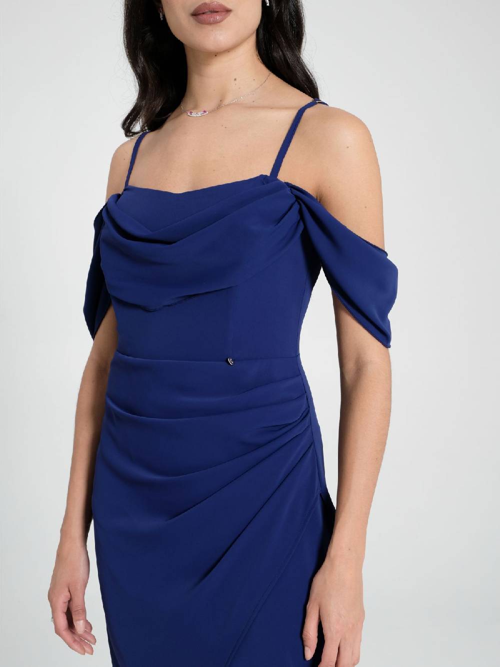 Rinascimento Abito lungo Drappeggiato Blu Offerte esclusive