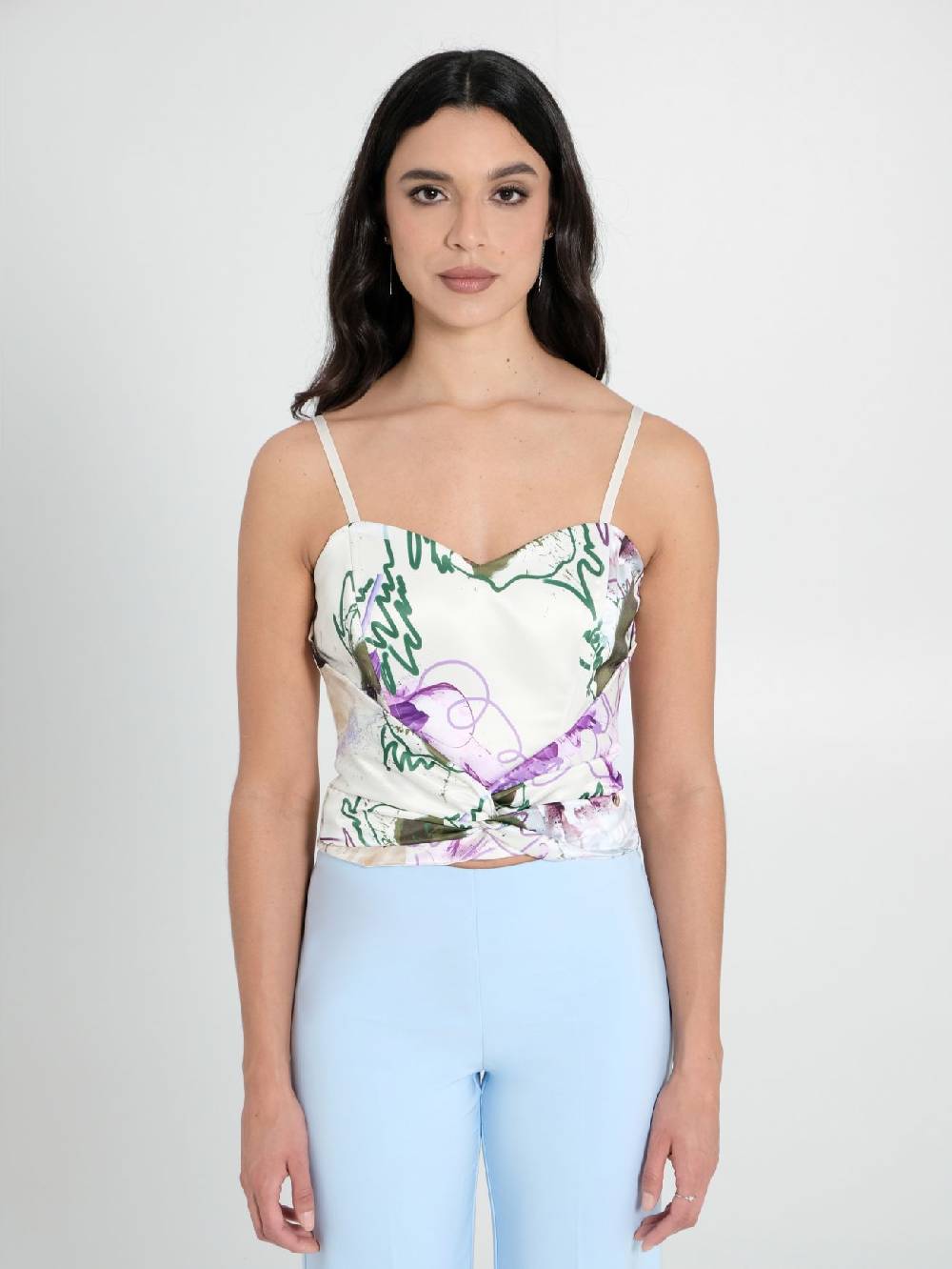 Rinascimento Top Bustier stampa Floreale Lightning offer