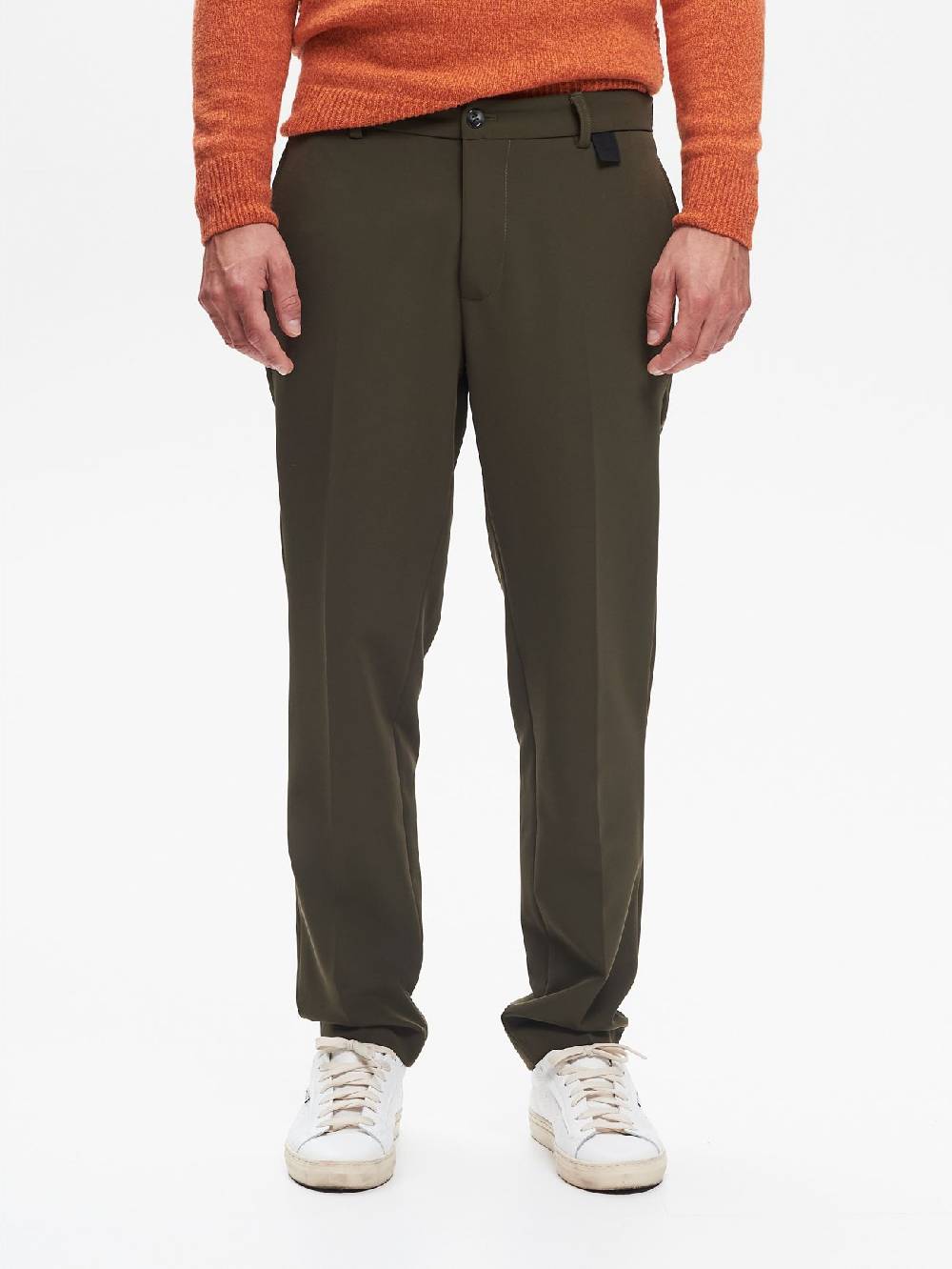 Rinascimento Pantaloni Regular-Fit Uomo Fluido Verde QB24 Comprane uno, ottenene uno gratis