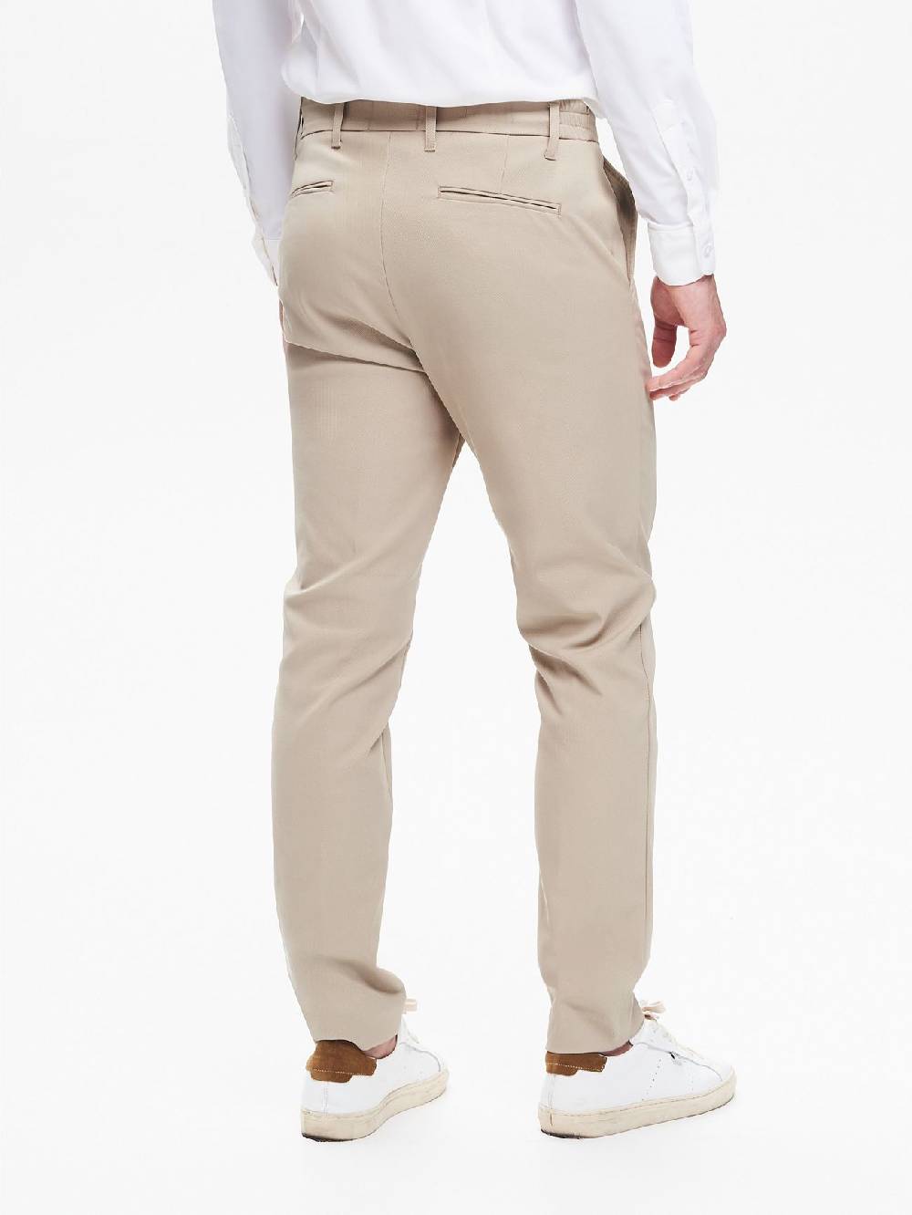 Rinascimento Pantaloni in Tessuto Tecnico Uomo Diagonale QB24 Fino al 65% di sconto