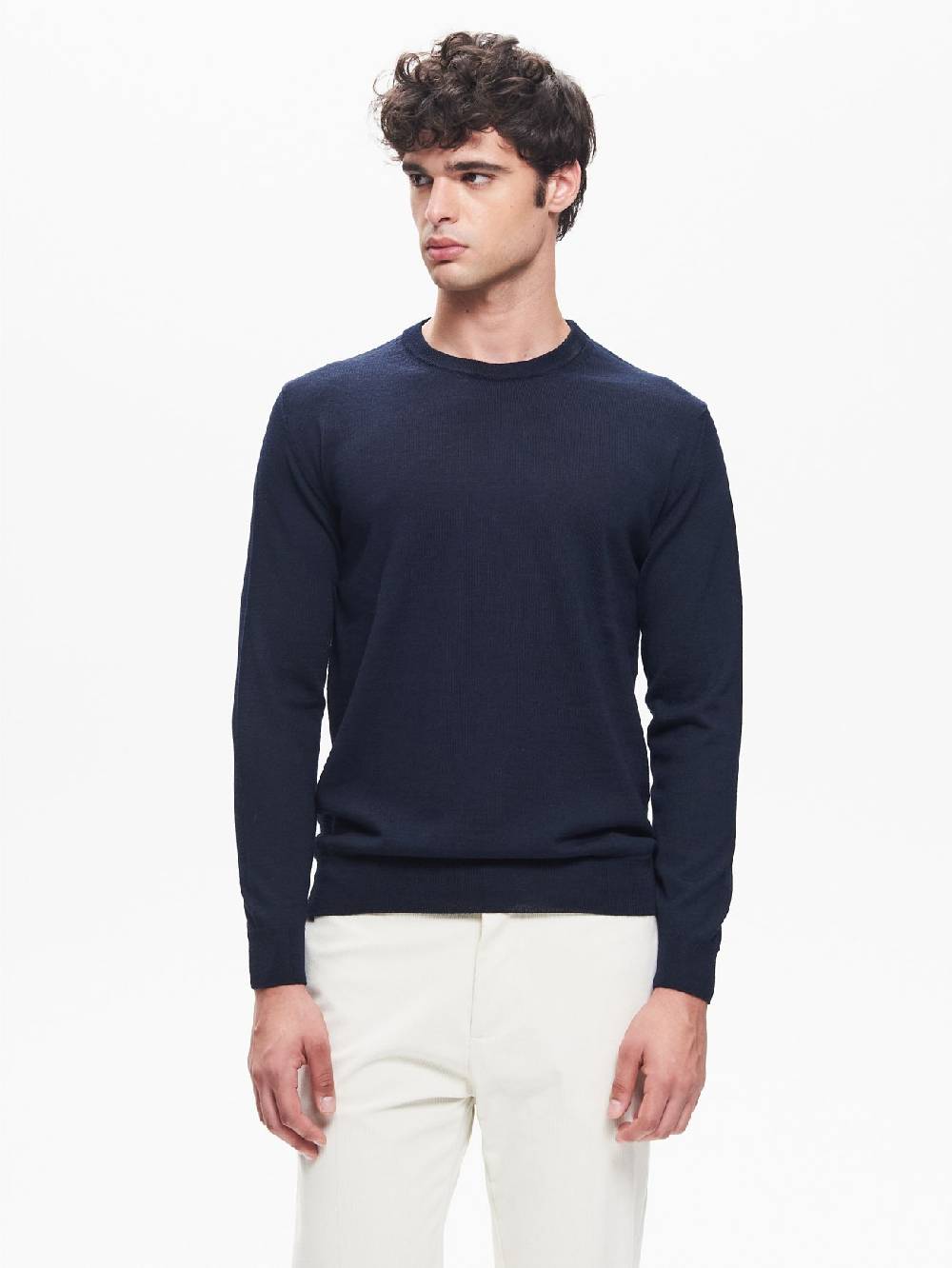 Rinascimento Maglia Girocollo Uomo Basic Blu QB24 Only for today