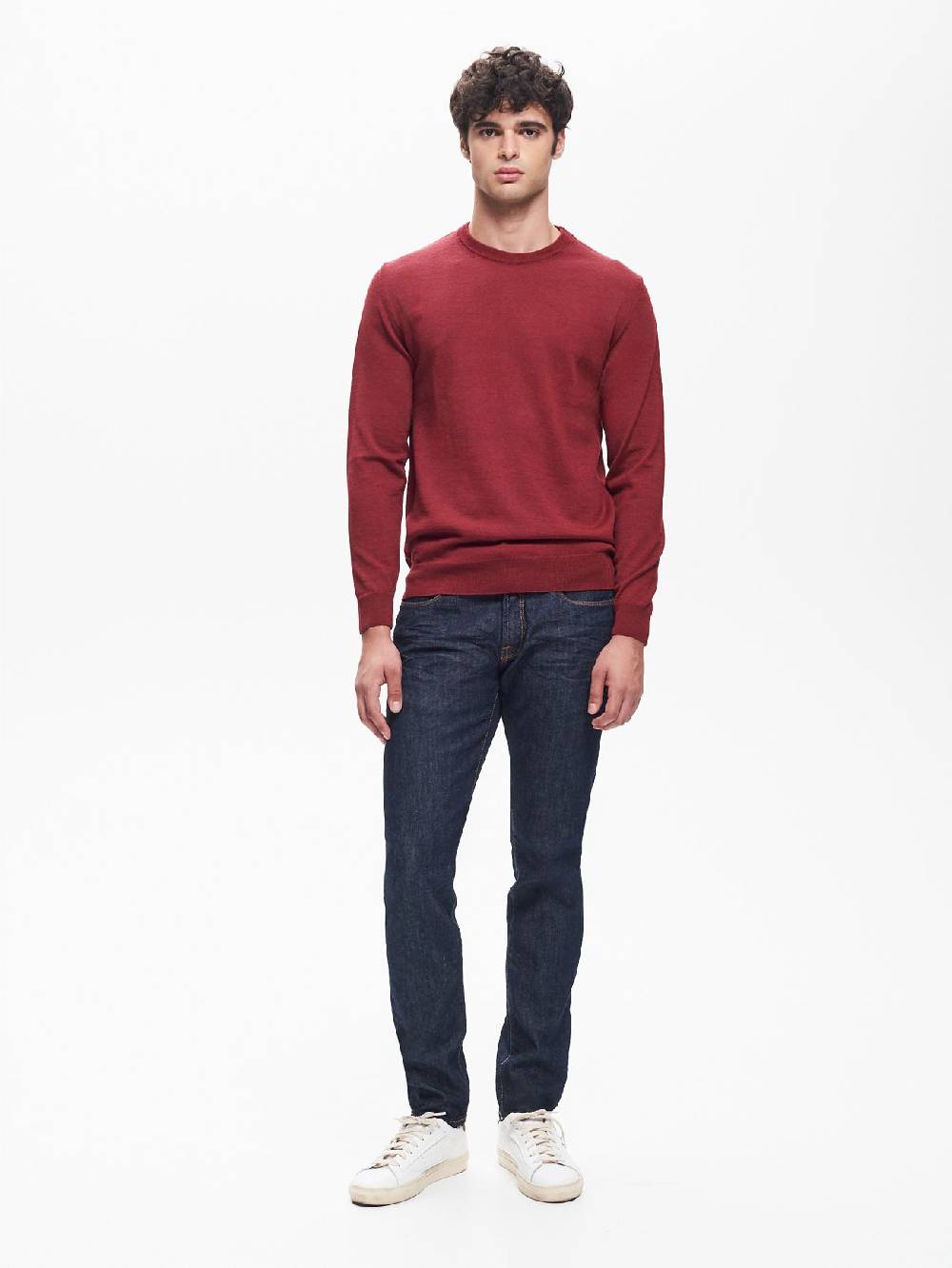 Rinascimento Maglia Girocollo Uomo Basic Rosso QB24 Discount Store per i nuovi prodotti