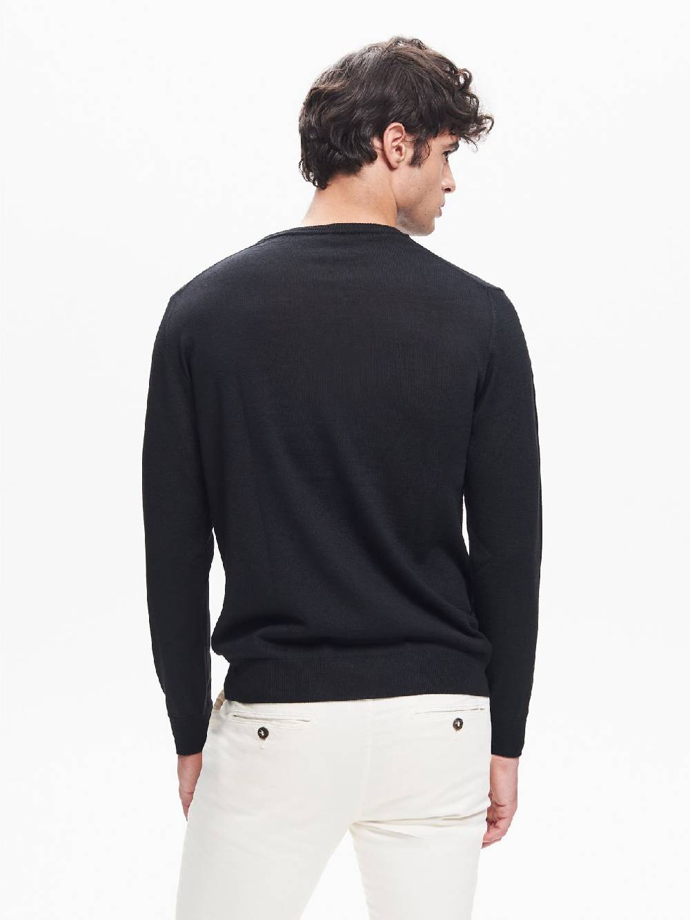 Rinascimento Maglia Girocollo Uomo Basic Nero QB24 Solo un giorno rimasto
