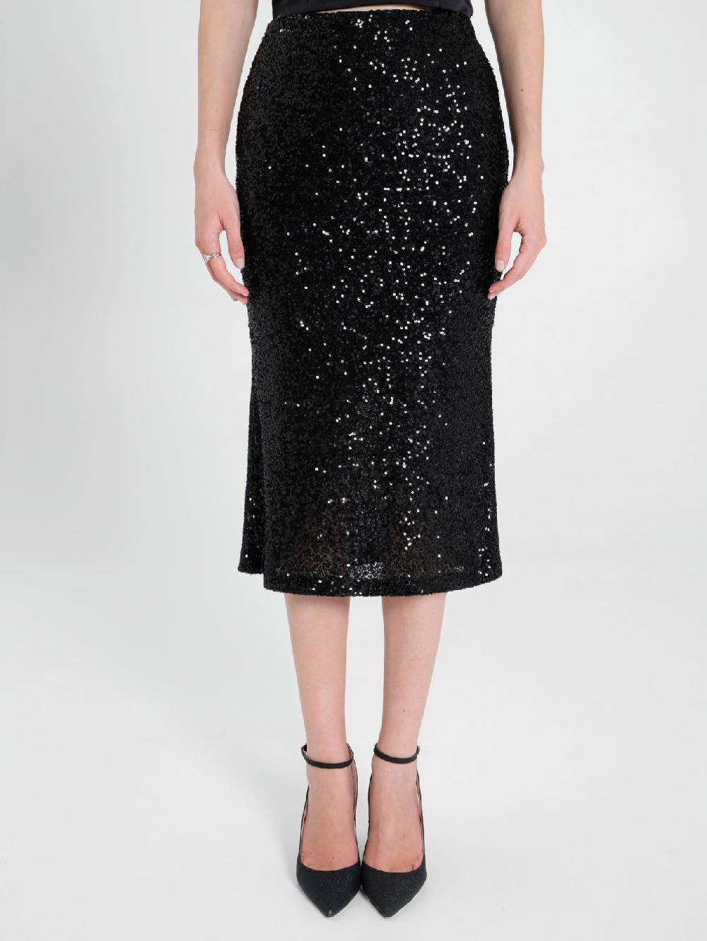Rinascimento Gonna Longuette in Paillettes Hotsell