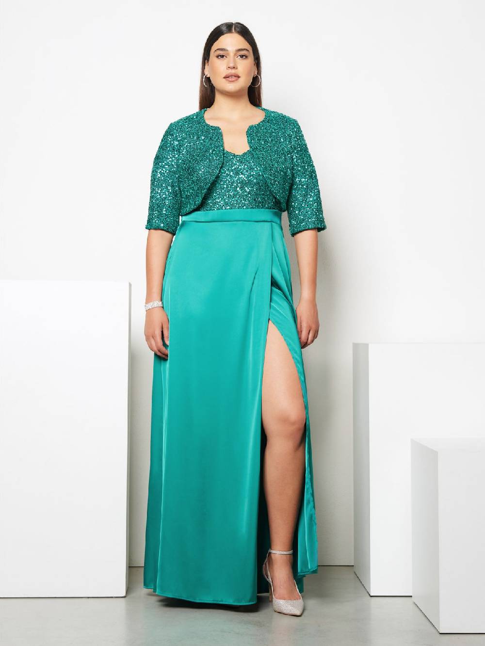 Rinascimento Coprispalle Curvy in Paillettes Black Friday