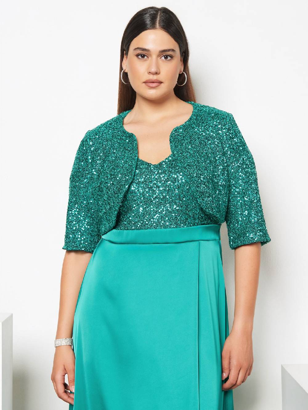 Rinascimento Coprispalle Curvy in Paillettes Black Friday