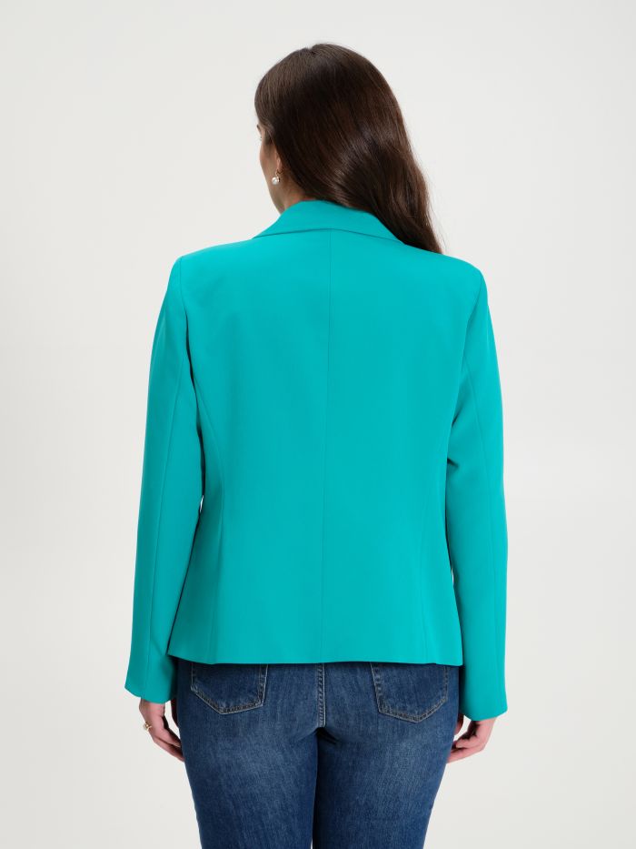 Rinascimento Giacca Curvy 6 Bottoni Verde Pavone Cyber Monday