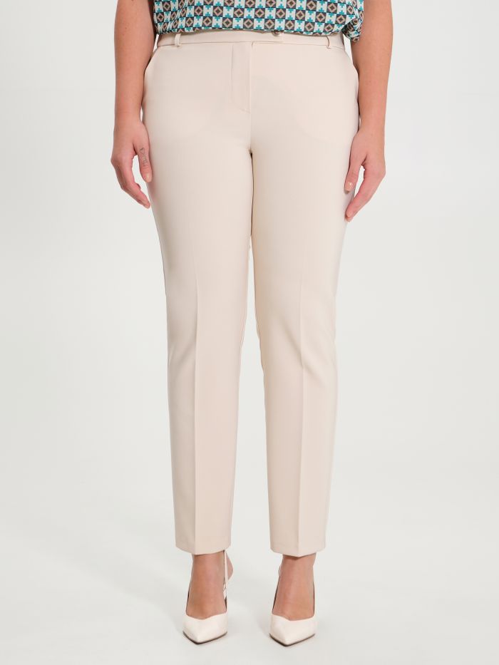 Rinascimento Pantaloni Curvy Beige Offerta Giorno del Papà