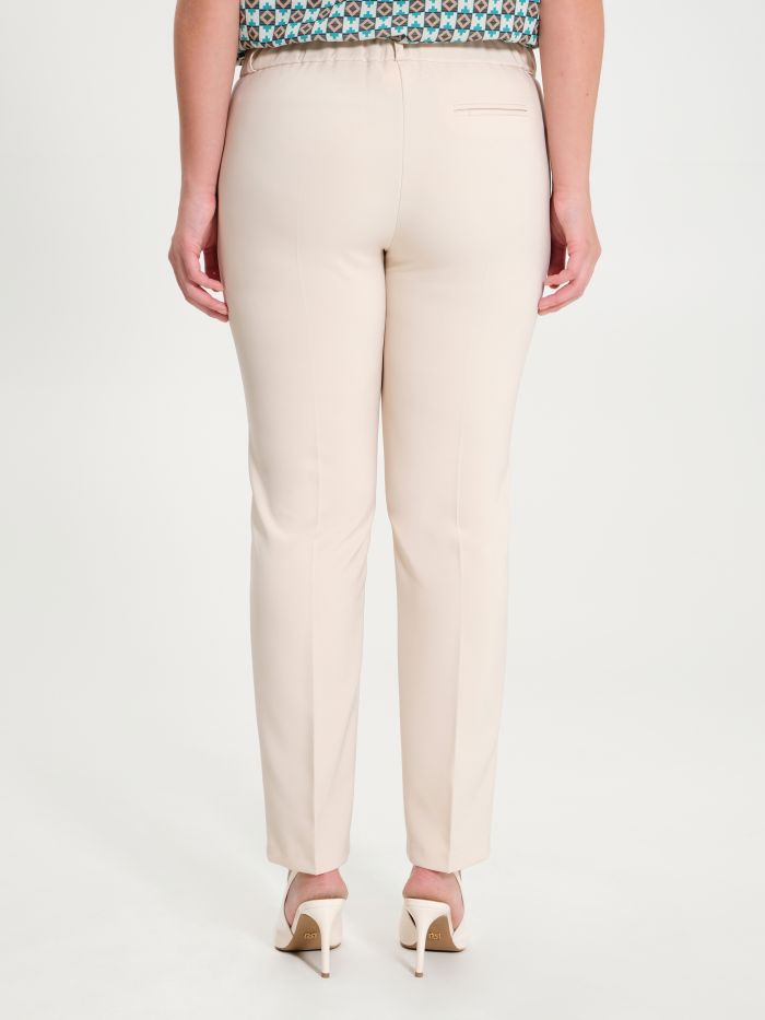 Rinascimento Pantaloni Curvy Beige Offerta Giorno del Papà