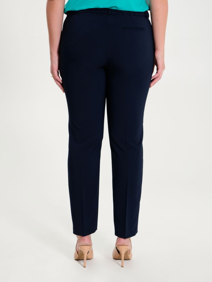 Rinascimento Pantaloni Curvy Blu Navy Offerta Anniversario