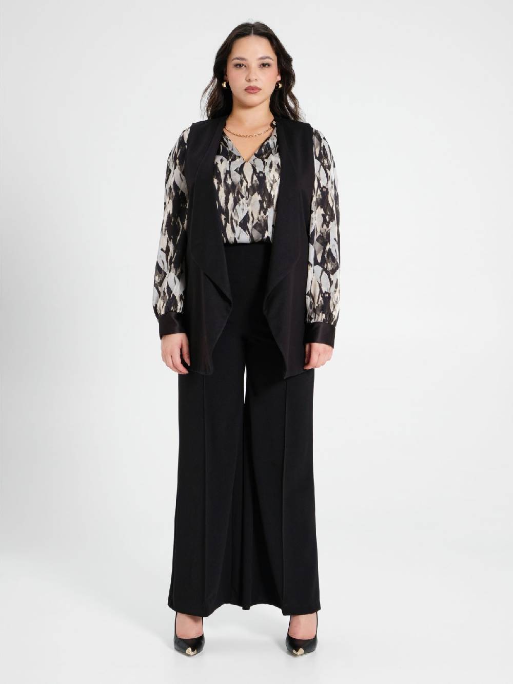 Rinascimento Gilet Curvy Nero Online Outlet