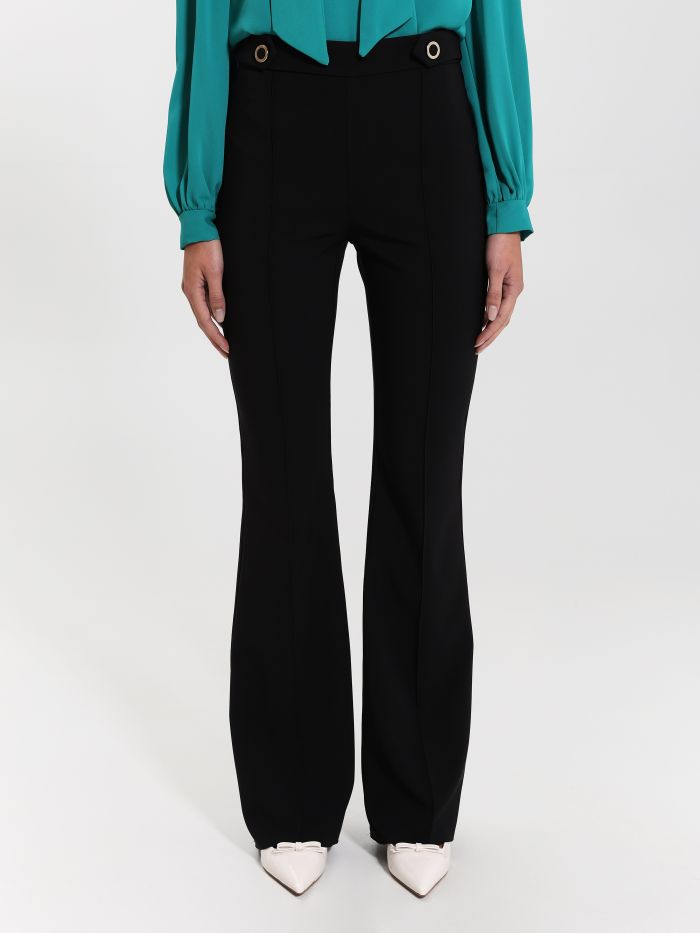 Rinascimento Pantaloni Flared con Bottoni Promozione temporanea