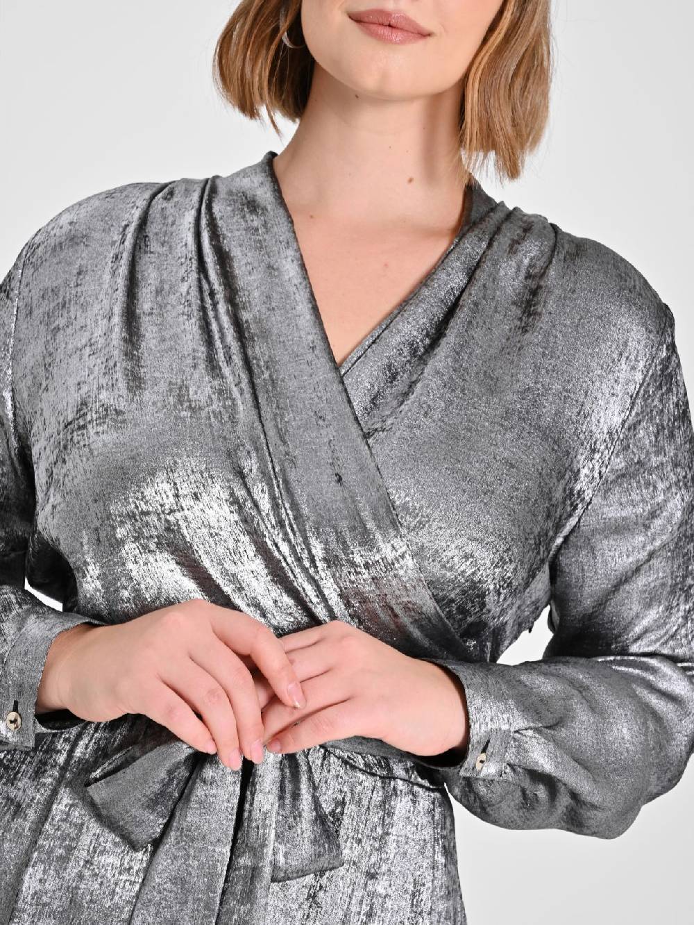 Rinascimento Abito Curvy Argento Enormi sconti
