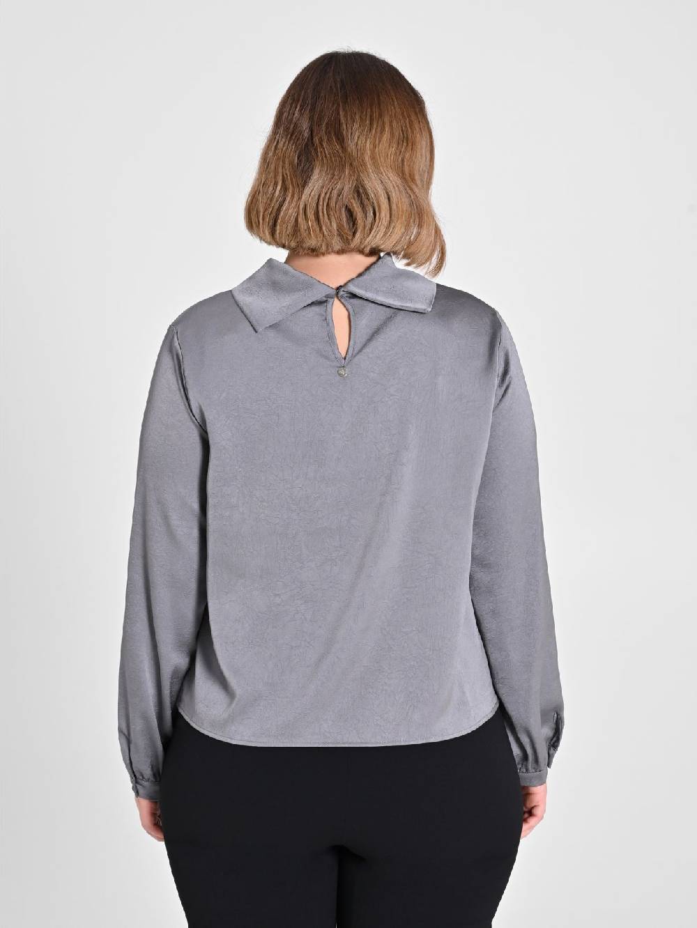 Rinascimento Blusa Grigia Curvy 50% di sconto con spedizione gratuita