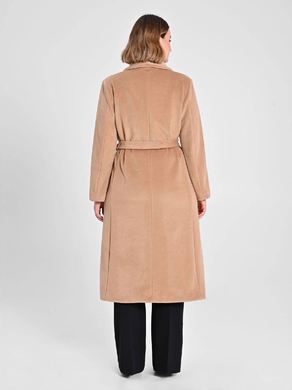Rinascimento Cappotto Curvy Vestaglia Cammello Limitato a 3 giorni