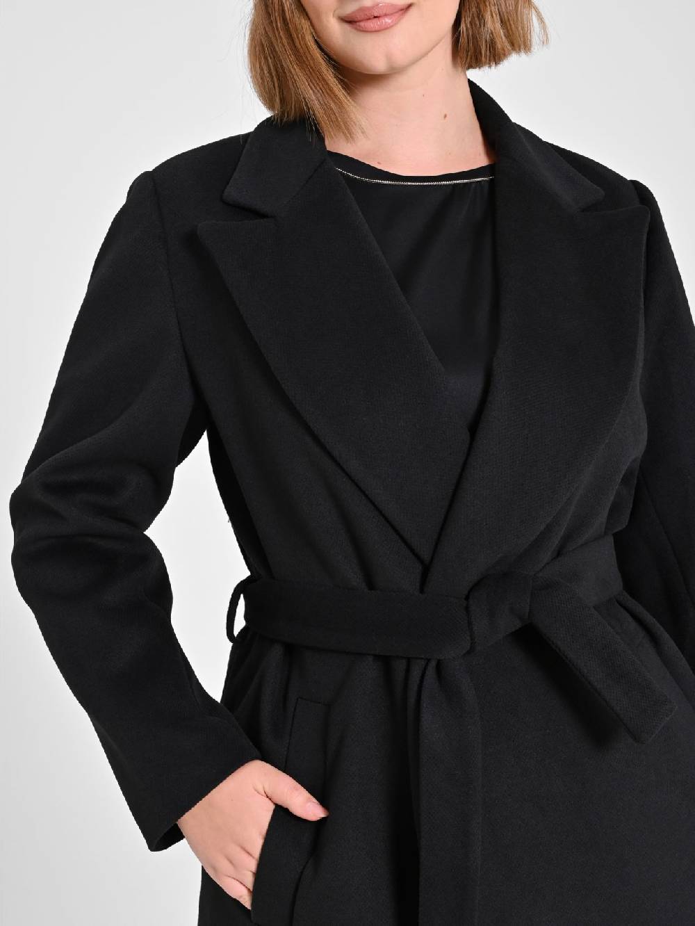Rinascimento Cappotto Curvy Nero Esporta salva