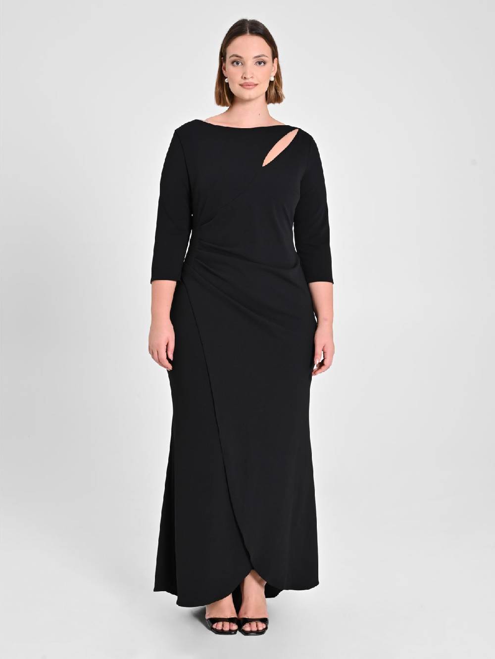 Rinascimento Abito Lungo Curvy Nero 2025