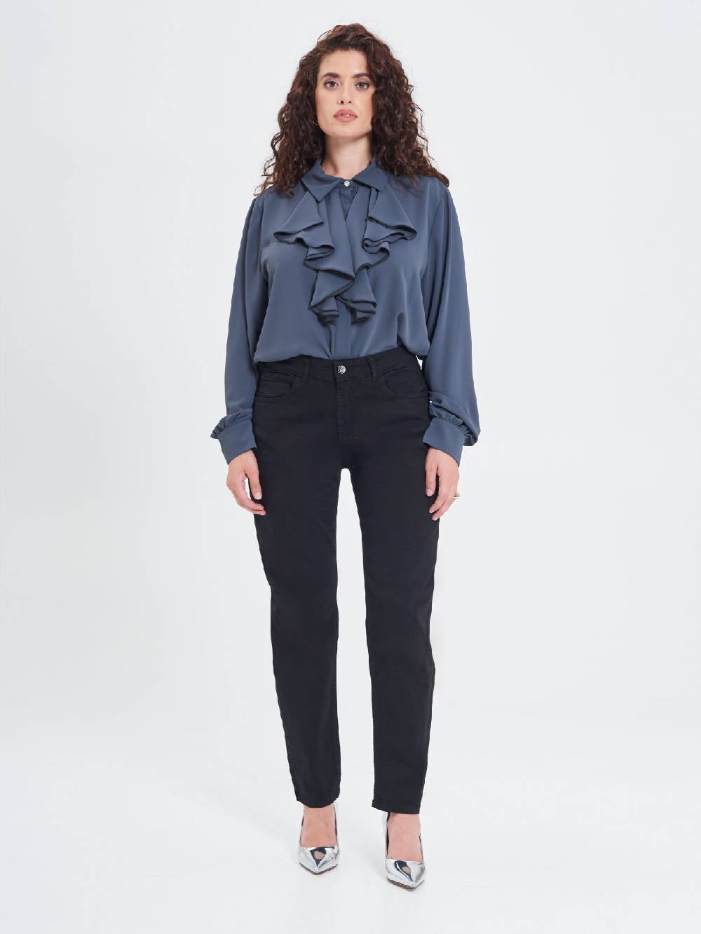 Rinascimento Jeans Curvy Neri Hotsell