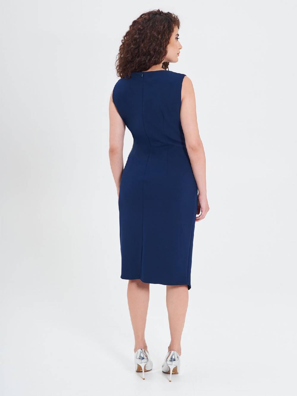Rinascimento Tubino Curvy Drappeggiato Vendita Calda