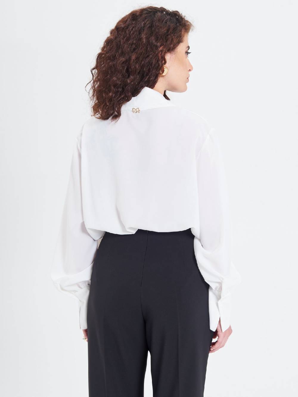 Rinascimento Blusa Curvy Bianca Saldi Di Fabbrica