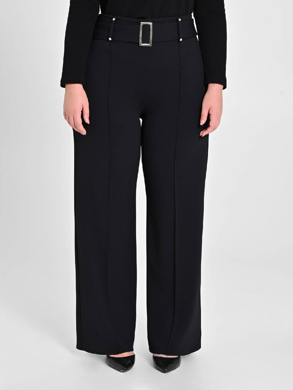 Rinascimento Pantaloni Curvy Neri Prezzo di fabbrica