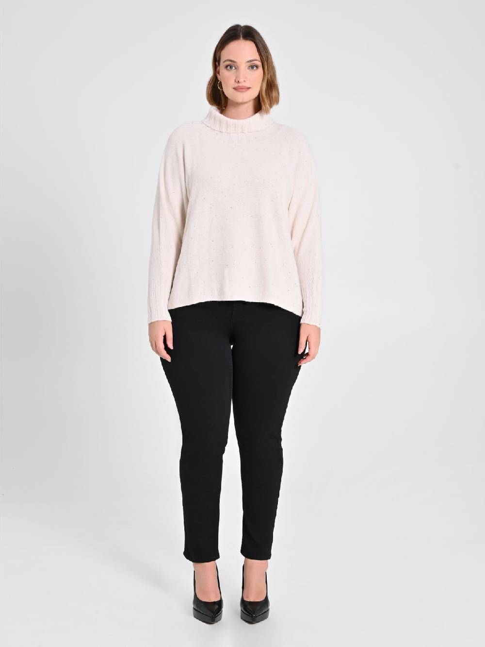 Rinascimento Maglia Curvy Beige Grande vendita